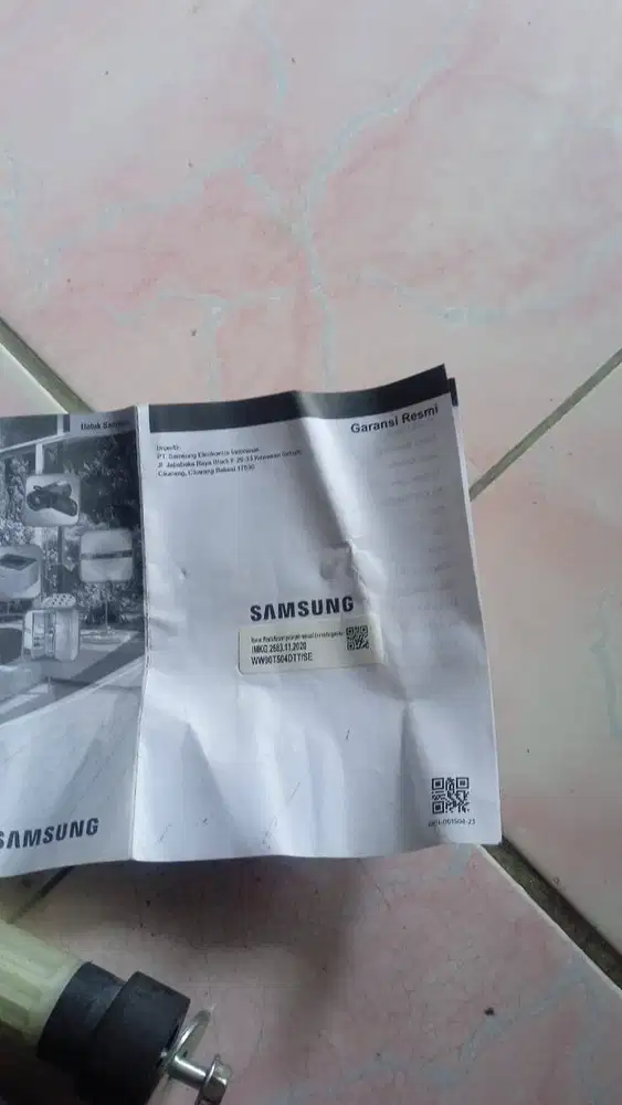 juga mesin yang satu tabung merek Samsung kapasitas 9kg nominus