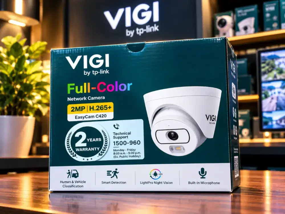 CCTV VIGI TP-Link C420 2MP Full Color | H.265+ | Smart Detection
