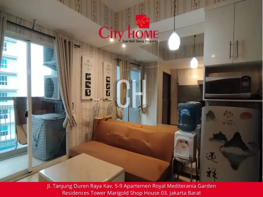 Sewa Apartemen Furnished 1 BR Royal Mediterania Garden Residences
