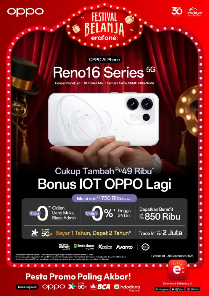 FESTIVAL BELANJA ERAFONE – OPPO RENO16 SERIES 5G