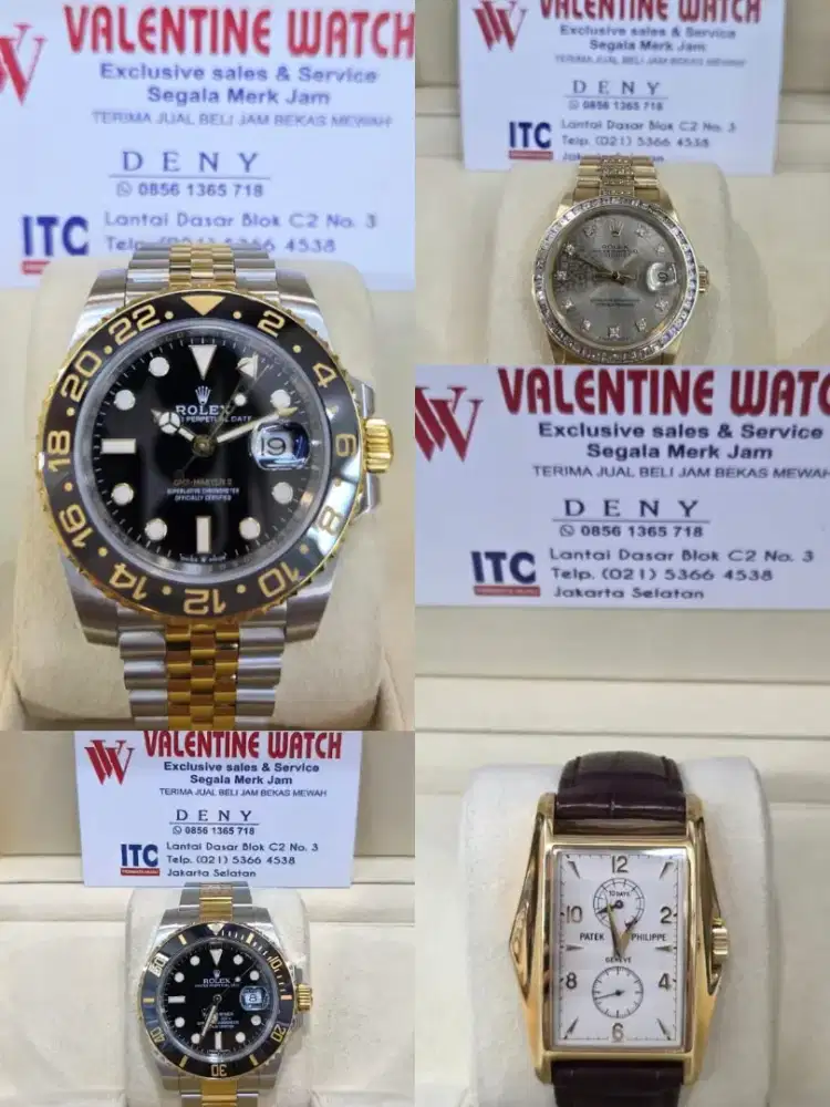TERIMA JAM BEKAS ORI ROLEX OMEGA PIAGET CARTIER CHOPARD PATEK AUDEMARS