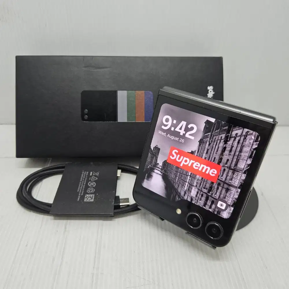MULUS SAMSUNG GALAXY Z FLIP 5 5G 8/512 EXCLUSIVE Grey RARE FULLSET!  N