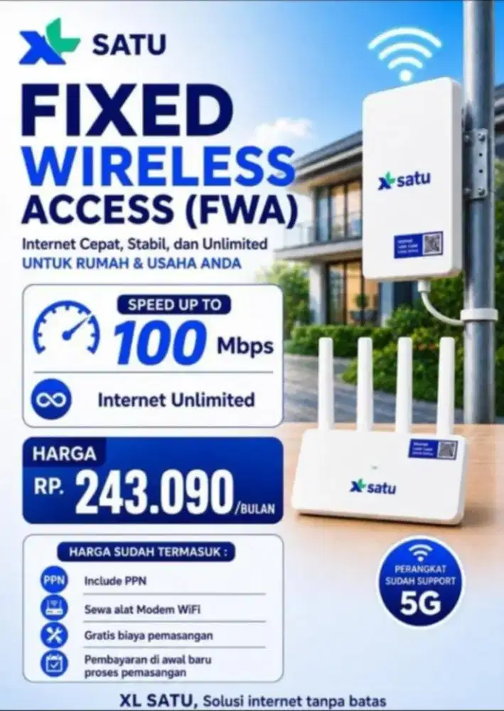 Super murah !! Wifi xl spedd 250 mbs