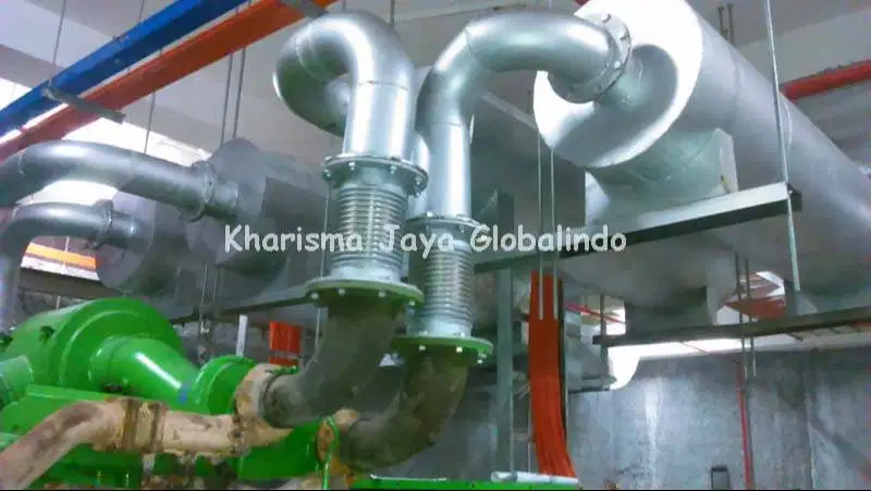 Jacketing knalpot Genset - PT. Kharisma Jaya Globalindo