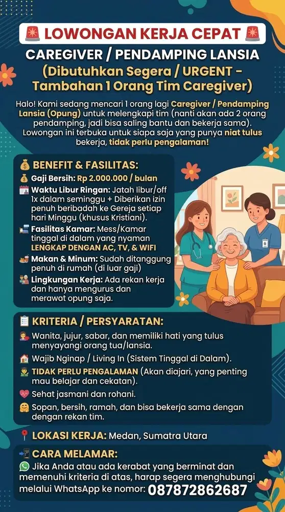 Lowongan Kerja Care Giver
