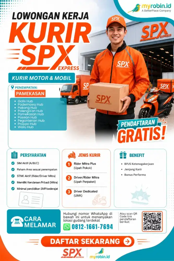 LOKER KURIR SPX AREA MADURA RAYA