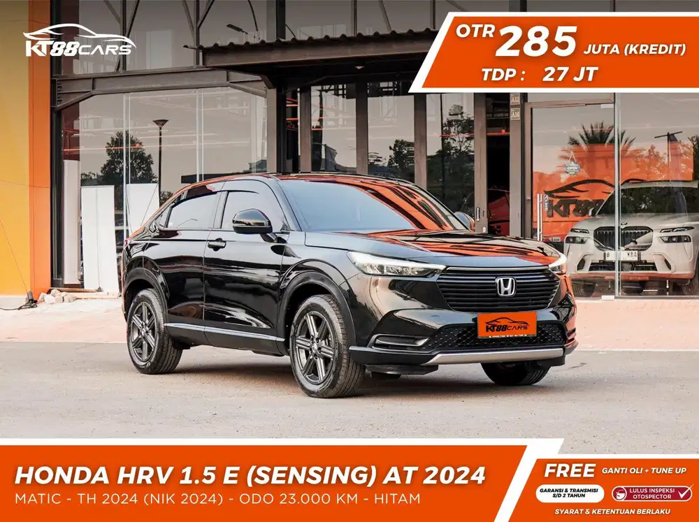 [BERGARANSI] HONDA HRV 1.5 E SENSING MATIC TAHUN 2024 HITAM GENAP