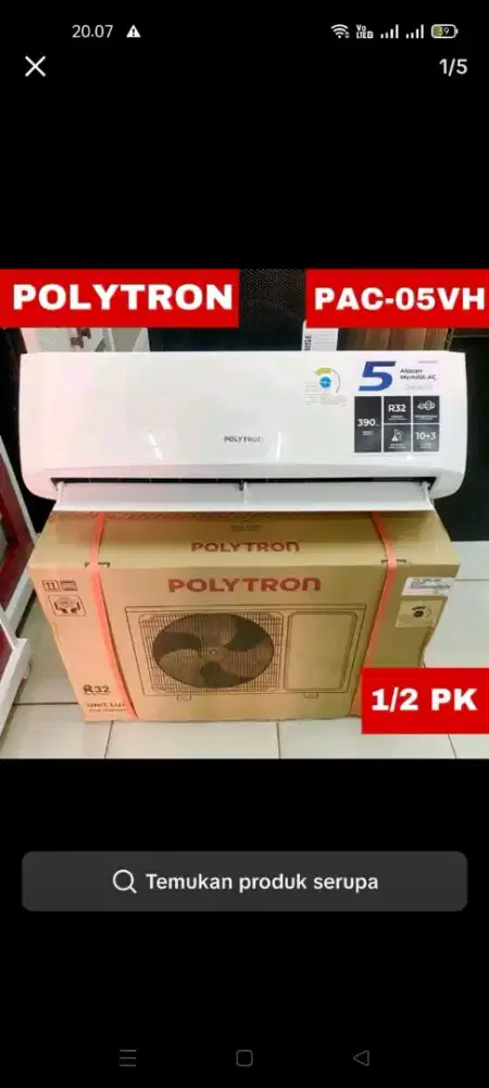 Ac Polytron masih bekas rasa baru
