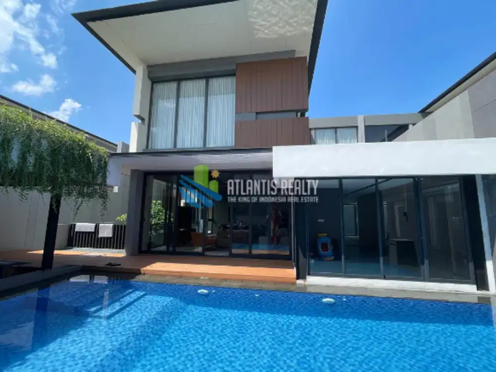 Dijual rumah mewah Nava park bsd city cluster lyndon, sudah terdapat lift, swiming pool dan semi furnished