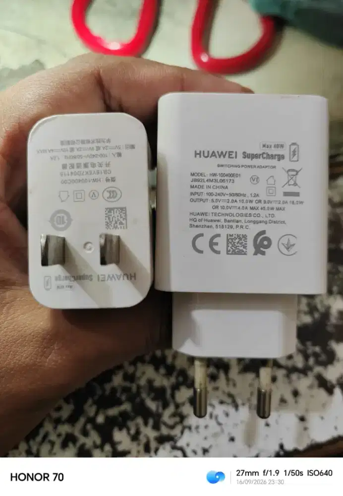 Charger Huawei 40 watt ori copotan
