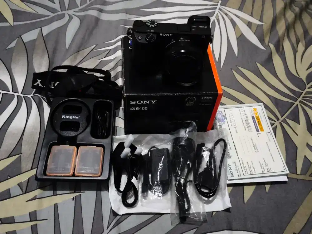 Sony A6400 lensa kit 16-50 Power zoom