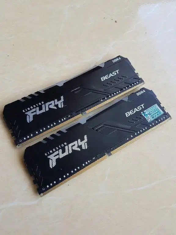 Ram DDR4 2x16gb 32GB KIT Kingston Hyper Fury Beast RGB 3200Mhz