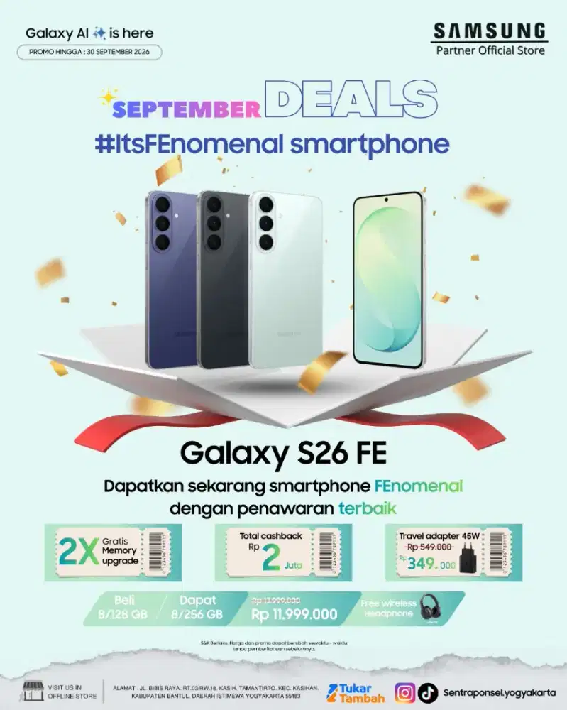 Promo Samsung BiG Deals S26FE free banyak