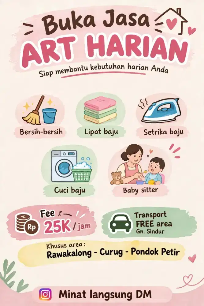 Cari kerja art/pengasuh harian