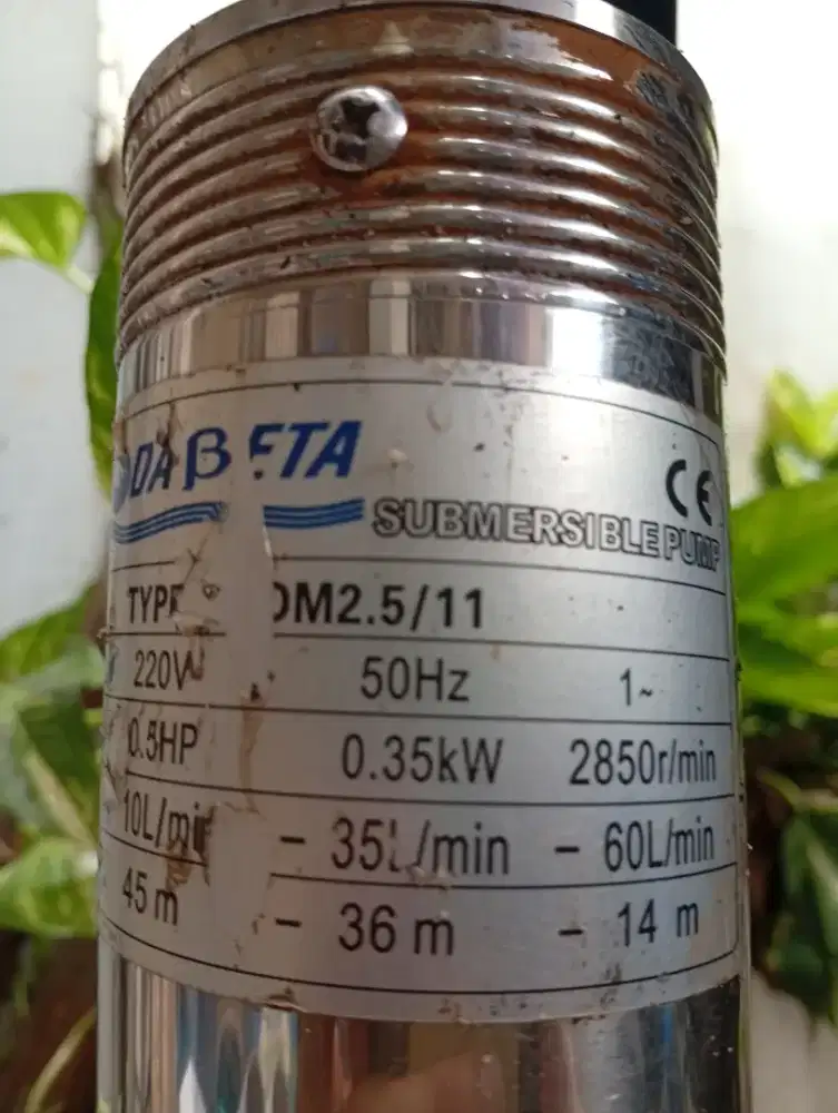 Di Jual Pompa Celup submersible Second Bekas