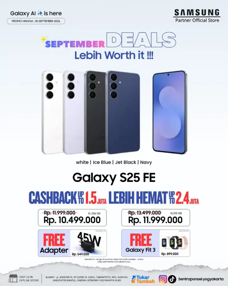 Promo samsung S25 Series, get free banyak