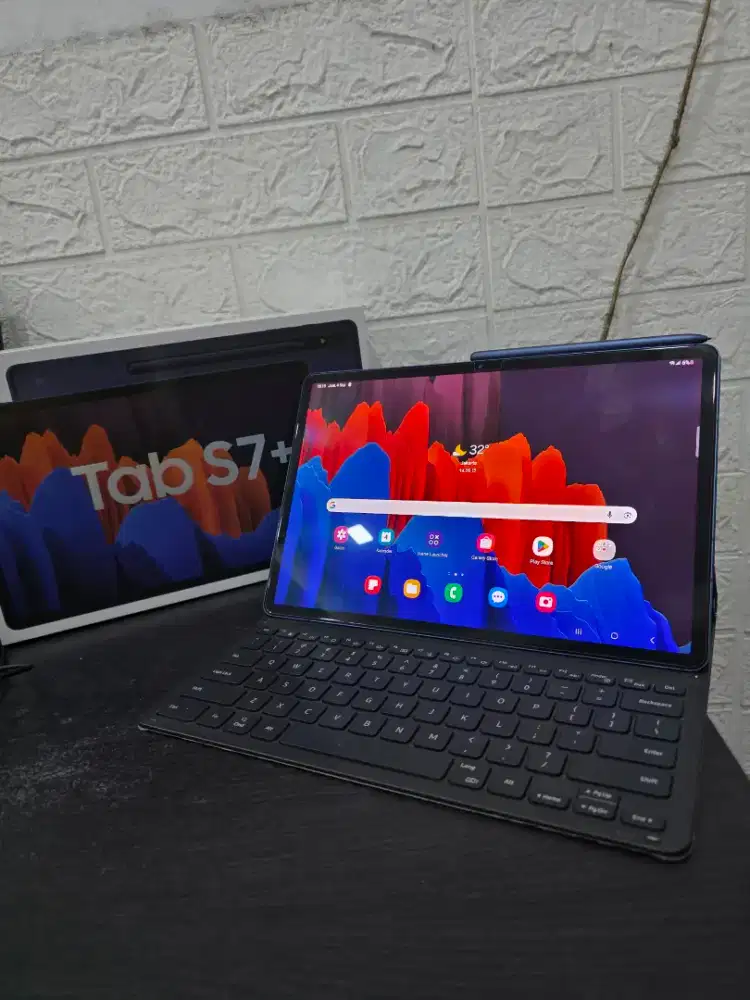 Samsung Tab S7 Plus Cellular 8/256Gb + Keyboard Ori - resmi #Relax