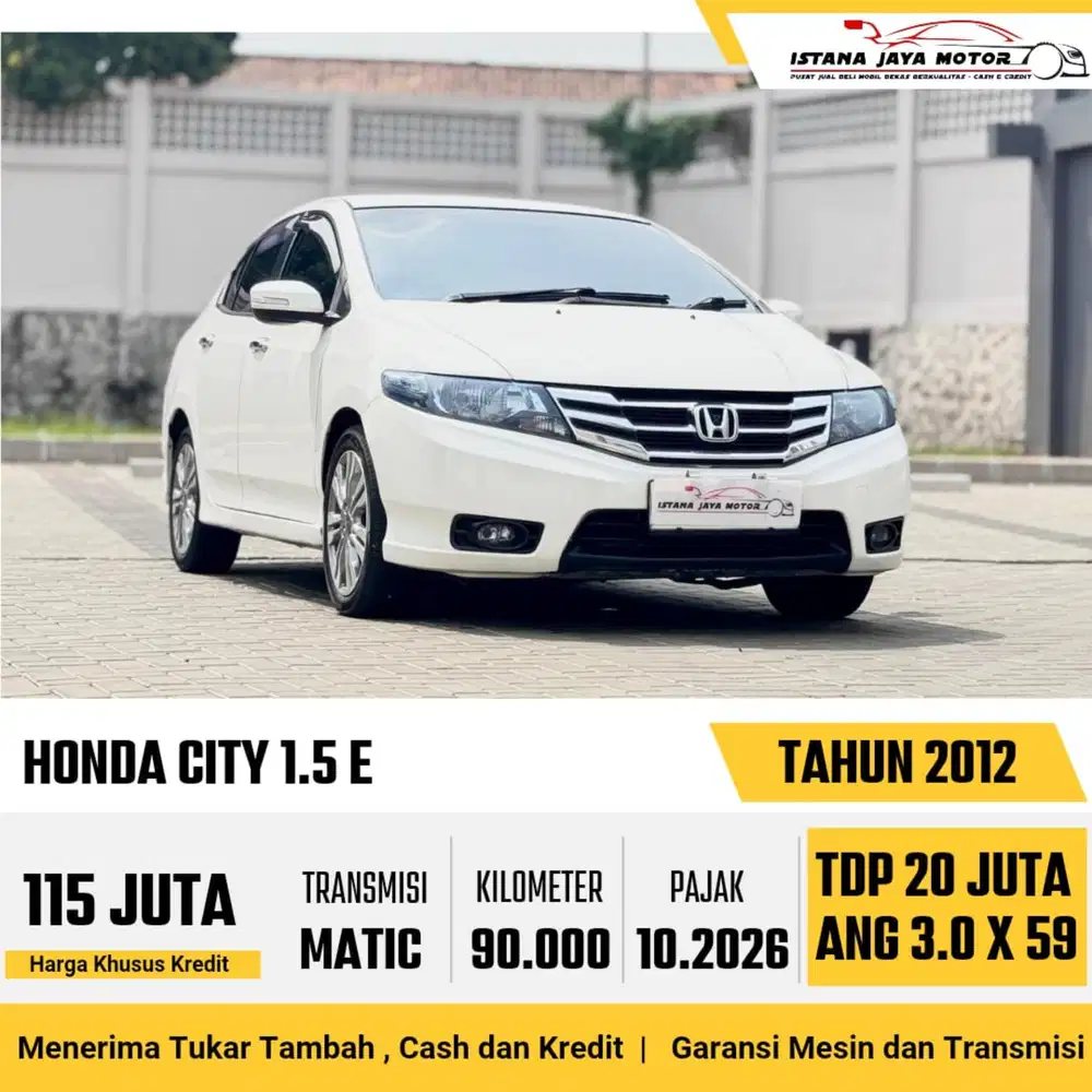 Honda City E AT th 2012 #istana jaya motor