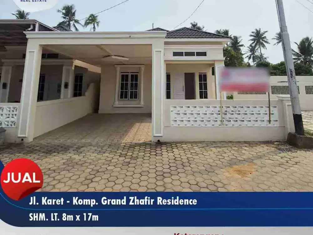 Dijual rumah siap pakai dalam komplek 24 jam security - Jl. Karet, Pontianak