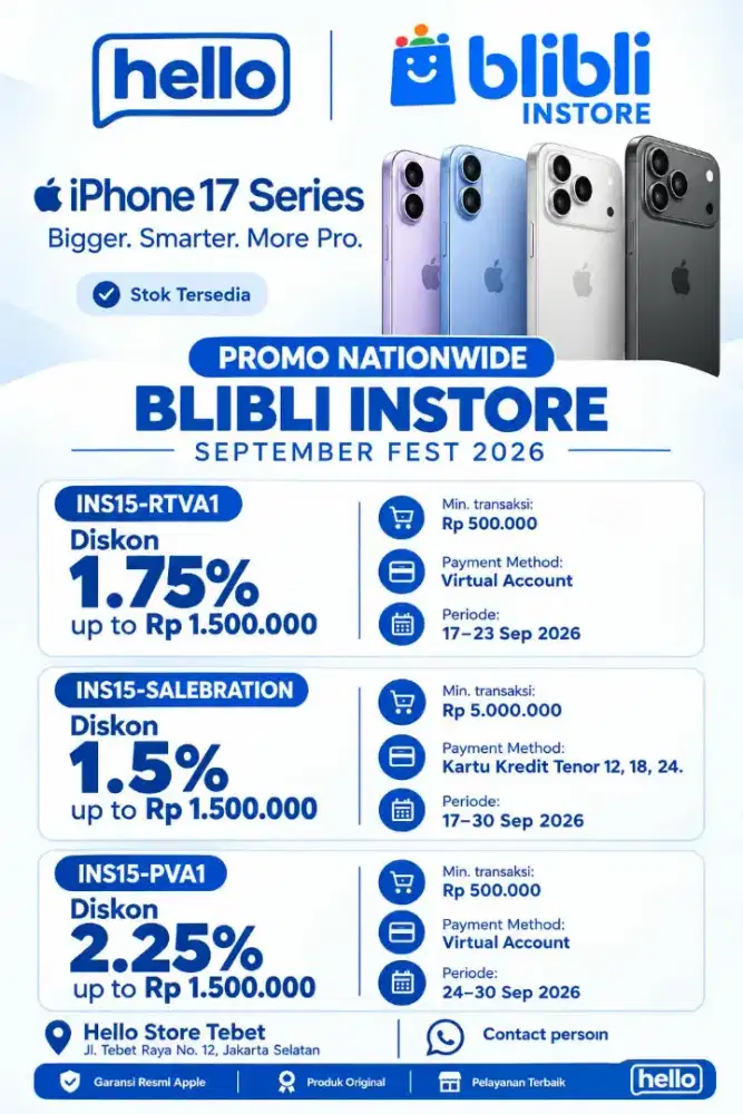 Promo big deal 5% discount