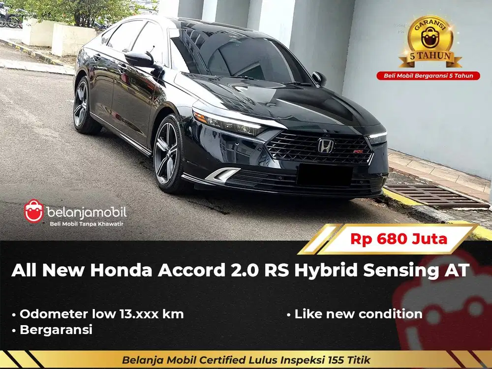 [ GARANSI 5THN KM 13RB ] Honda Accord RS Hybrid Sensing 2023/2024/2025