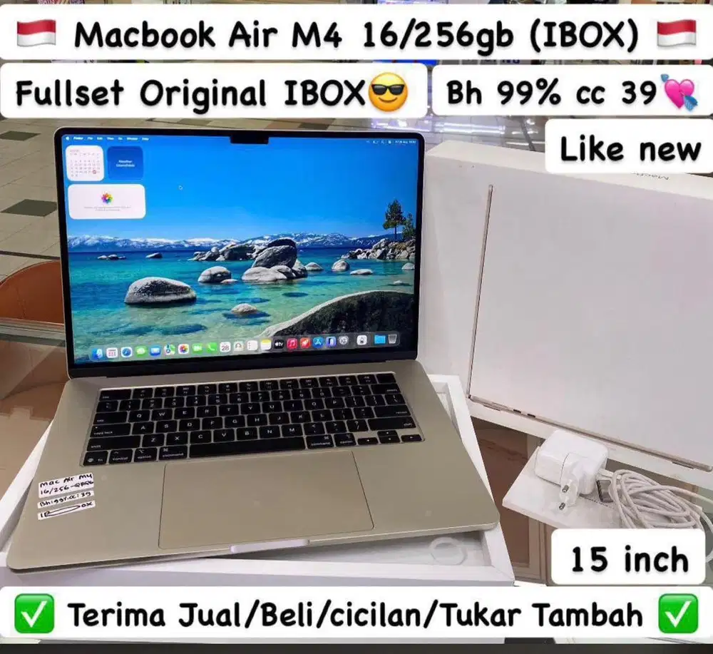 Macbook Air M4 15 inch 16/256 Gb Starlight Ibox