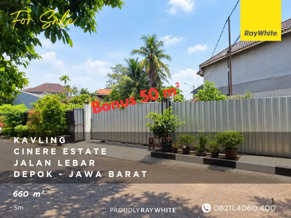 Kavling Bonus 50m² Cinere Estate - Depok - Jawa Barat