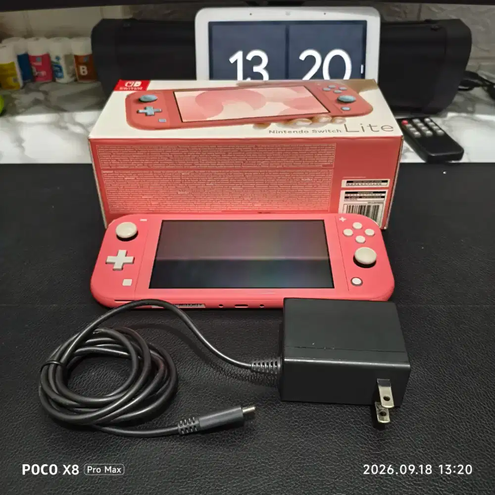 Nintendo Switch Lite Fullset Mesin 2024 - Pink Coral