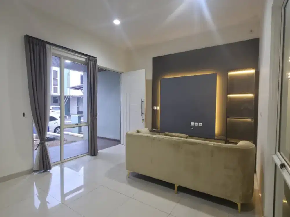 Disewakan Rumah Semifurnish Cluster Catriona Suvarna Sutera Siap Huni