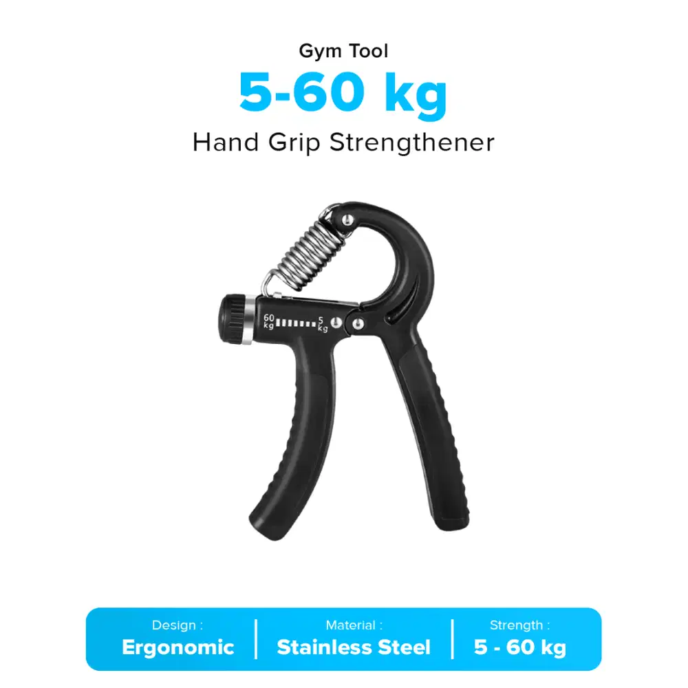 Hand Grip Strengthener Alat Olahraga Latihan Tangan 5-60 kg