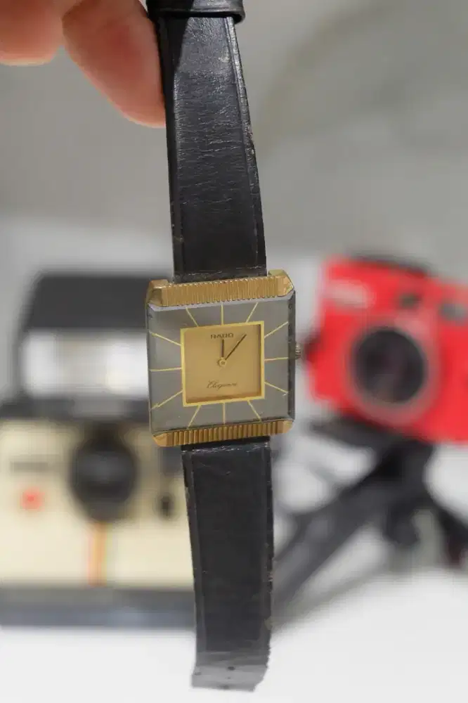 Jam tangan cewe RADO, jam vintage leather strap