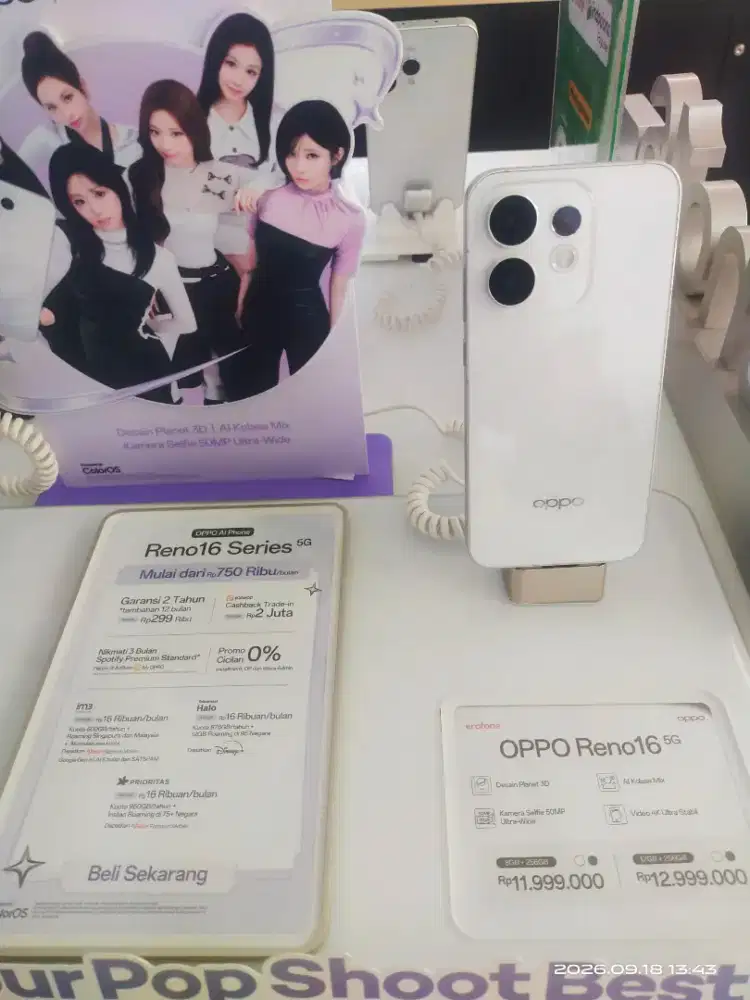 OPPO RENO16 5G. JUAL CASH, CREDIT DAN TUKARTAMBAH.