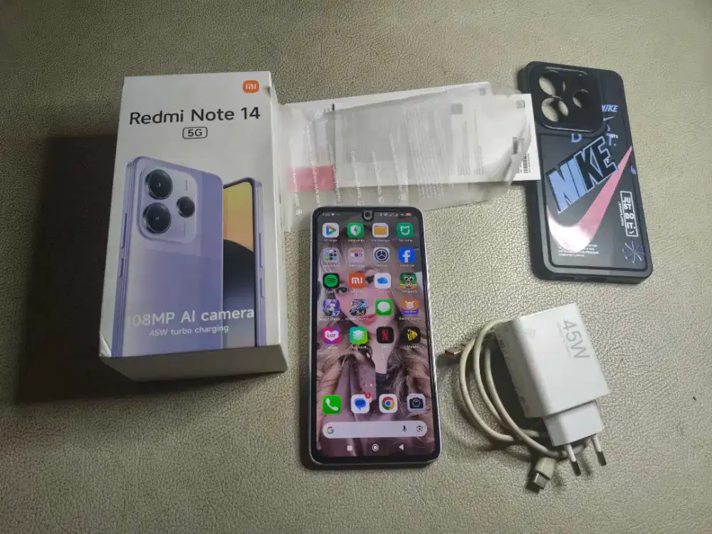 Xiaomi Redmi Note 14 5G RAM 8+8/256 GB Lavender Lengkap Ori Murah
