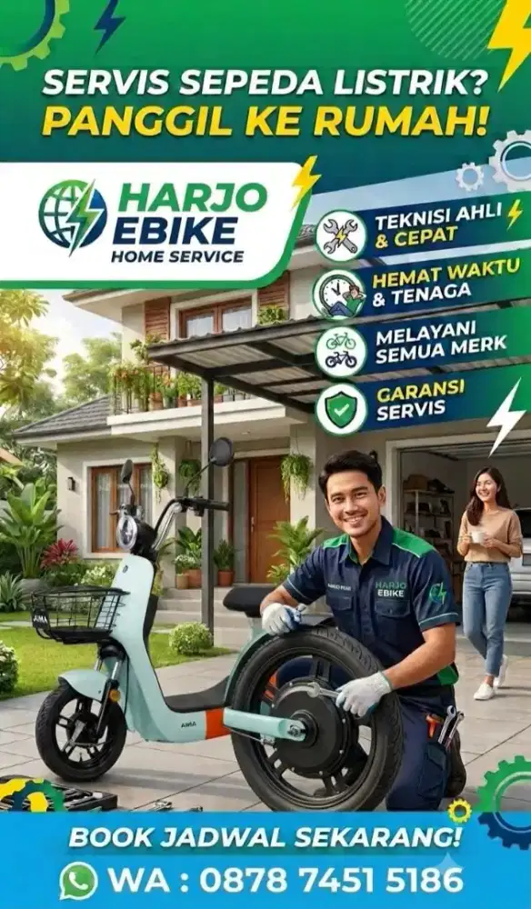 HOME SERVICE SEPEDA LISTRIK