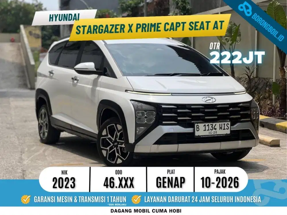 [ Like New ] Hyundai Stargazer X Prime AT 2023 Putih | BRV | Veloz Q