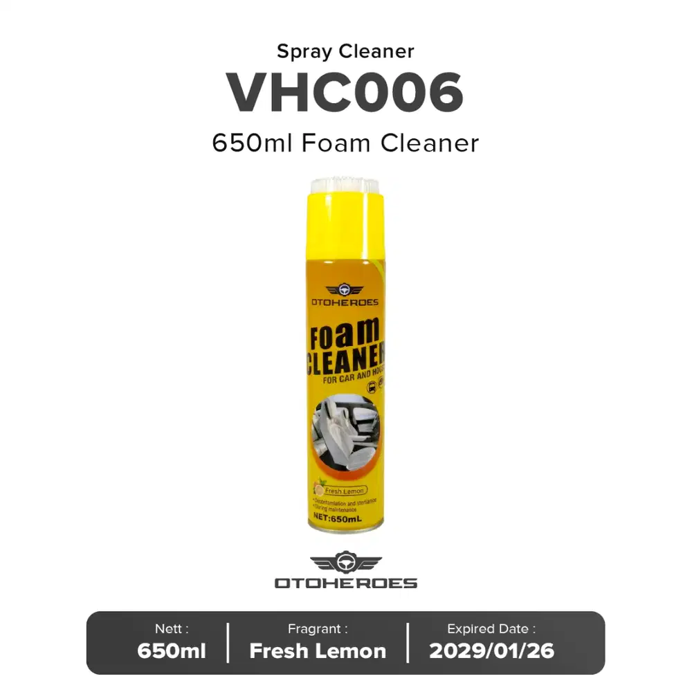 Otoheroes VHC006 650ml Foam Cleaner Spray Pembersih Mobil Serbaguna