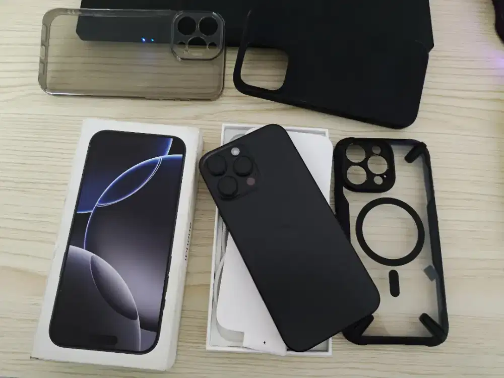 IPHONE 16 PRO MAX 256GB Lengkap Ori Inter All operator