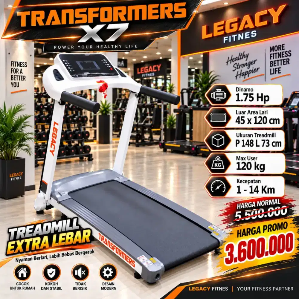 Treadmill Elektrik Legacy X7 electric
