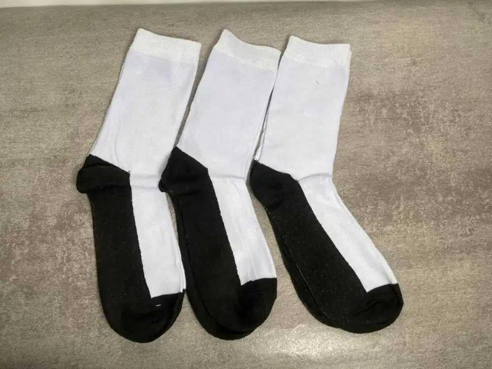 kaos kaki sekolah hitam putih SD/SMP bahan tebal MURAH