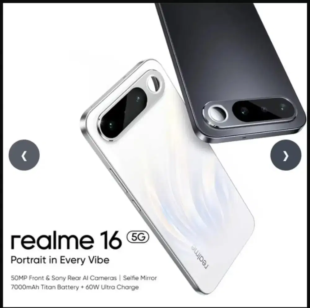 Handphone realme 16 5G 8+10/256gb