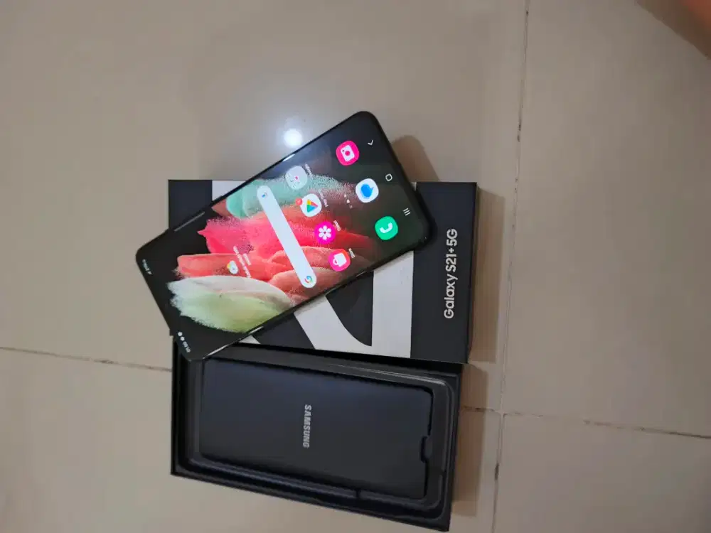 Samsung S21+ 8/256 Sein fullset mlusss like new joss ,lncar jyaa