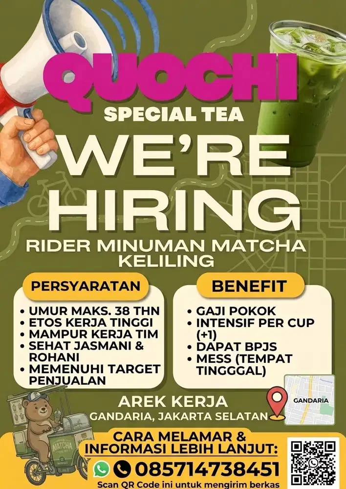 Riders Gerobak Minuman Matcha