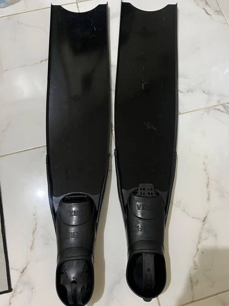 Long Fins Leaderfins Fiberglass Preloved Frediving Bagus (nego)