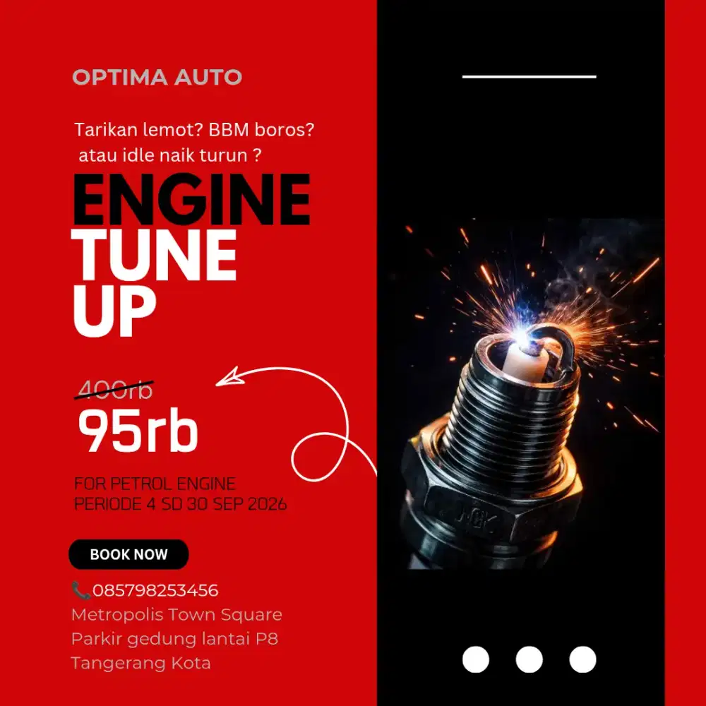Promo engine tune up Bengkel Umum Optima Auto di Modernland Tangerang