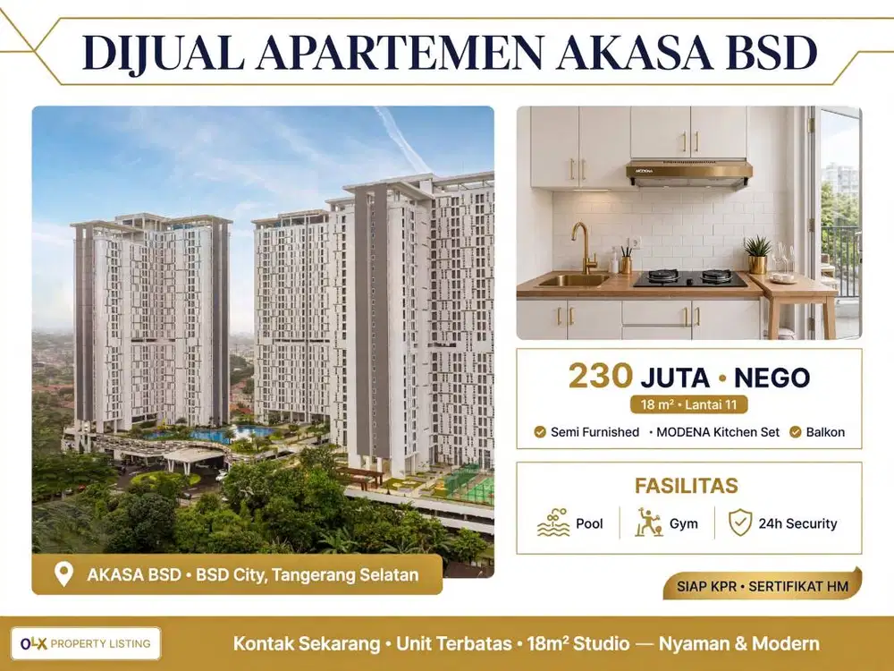 APARTEMEN AKASA DIJUAL CEPAT