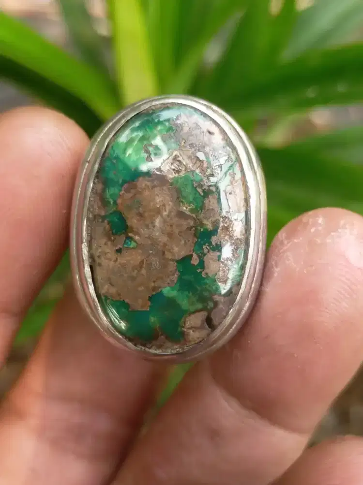 Cincin batu natural pirus persia