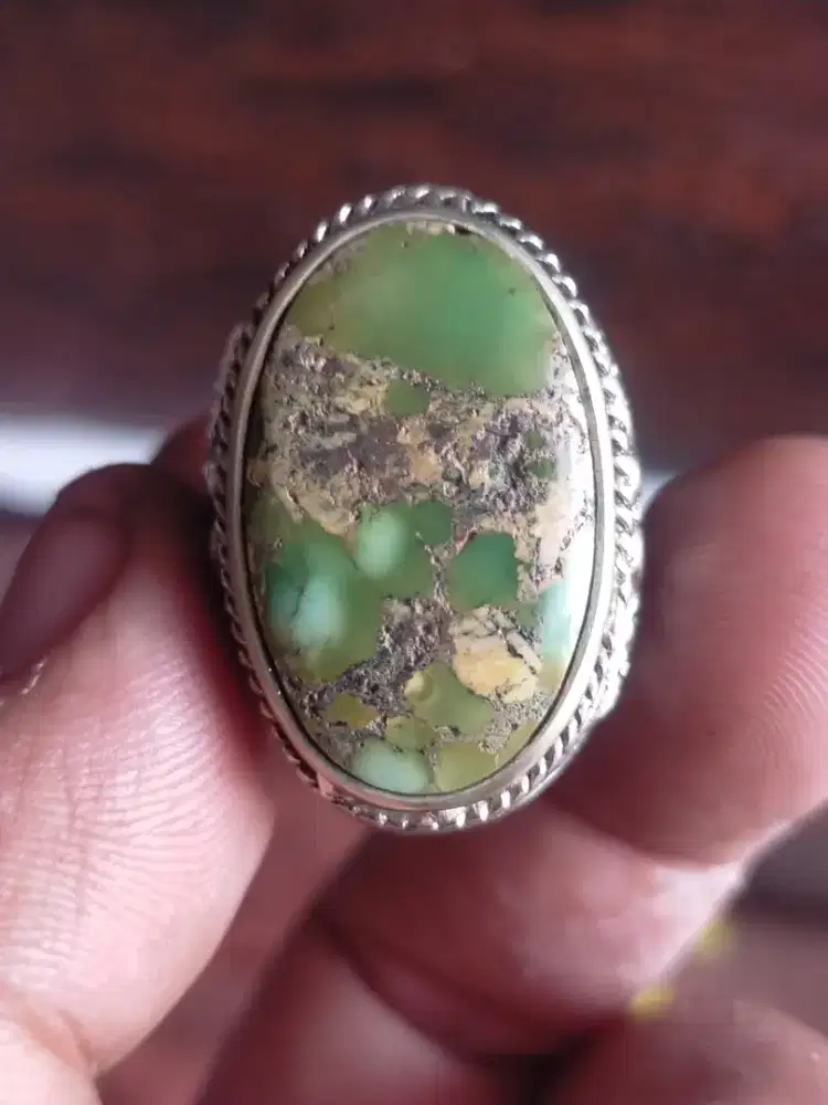 Cincin batu natural pirus persia