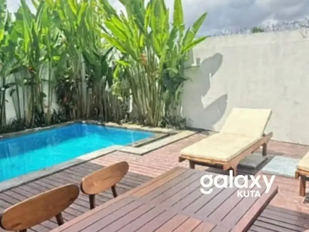 3BR Minimalist Villa with Rice Field Views in Kerobokan