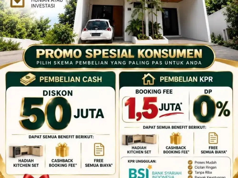 Dijual Rumah 2 Lantai Murah Selangkah Ke Kampus UI Depok, Harga Nego