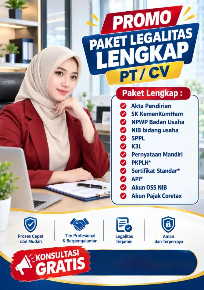 Perlengkapan Usaha Kantor PT Lengkap